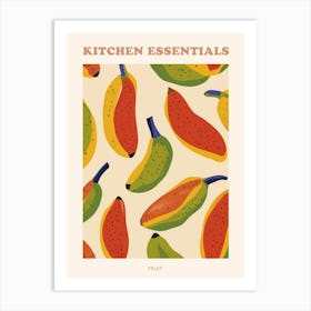 Fruit Pattern Illustration Poster Art Print