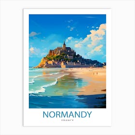 Normandy France TravePoster 2 Art Print