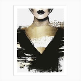 Black And Gold Canvas Print 7 Art Print