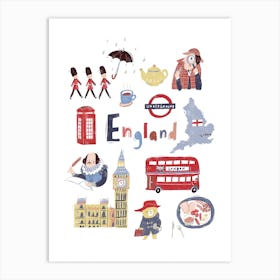 Travel England Art Print