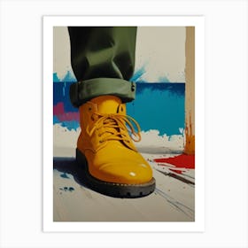 Yellow Boots Art Print