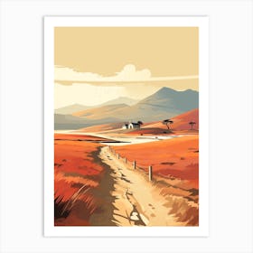 The West Highland Line Scotland 11 Hiking Trail Landscape Art Print