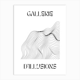 Abstract Lines Art Poster 11 Art Print