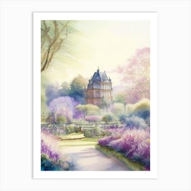 Alnwick Garden, United Kingdom, 2,  Pastel Watercolour Art Print