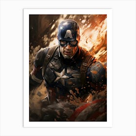 Captain America 35 Art Print