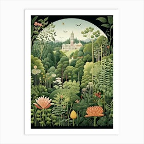 Botanischer Garten Mnchen Nymphenburg Germany Henri Rousseau Style  Art Print