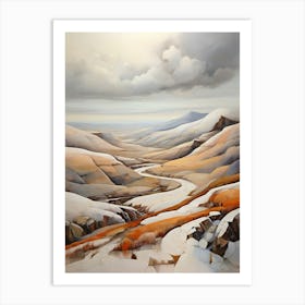 Snowy Valley Art Print