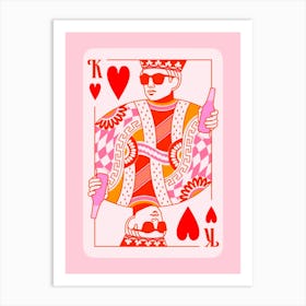 King Of Hearts 1 Art Print