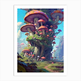 Mushroom Fantasy 5 Art Print