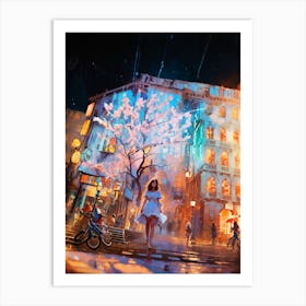 Night In The City Art Print