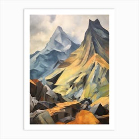 Crinkle Crags England 1 Mountain Painting Art Print
