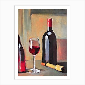 Sangiovese Rosé 1 Oil Painting Cocktail Poster Art Print