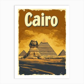 Aihrgdesign A Vintage Travel Poster Of Cairo Art Print