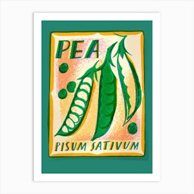 Pea Seed Packet Art Print