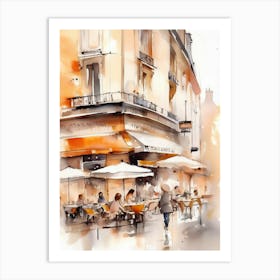 Cafe Paris 1 Art Print