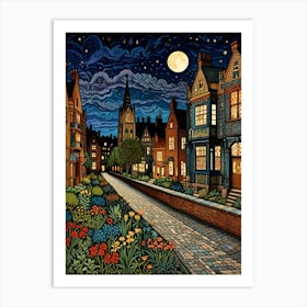 Night In The City Art Print