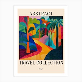 Abstract Travel Collection Poster Congo 2 Art Print