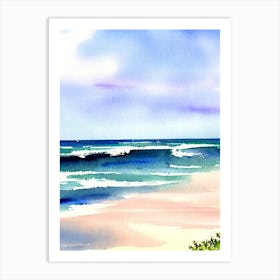 Panama City Beach, Florida Watercolour Art Print