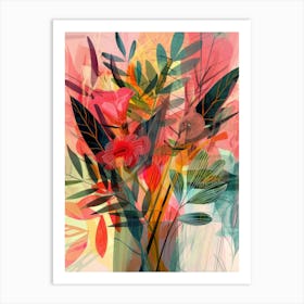 Abstract Floral Painting 13 Art Print