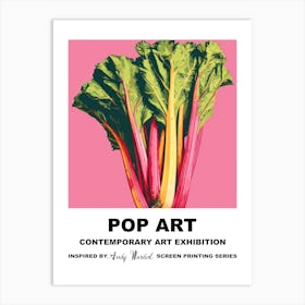 Poster Rhubarb Pop Art 2 Art Print
