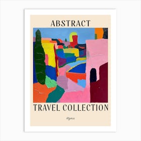 Abstract Travel Collection Poster Algeria 5 Art Print