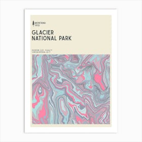 Glacier National Park Series Montana Usa Art Print