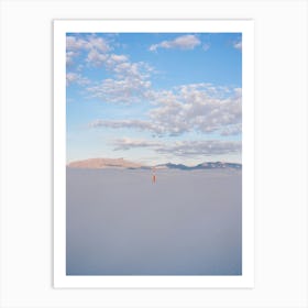 White Sands New Mexico Sunrise Hike on Film Art Print