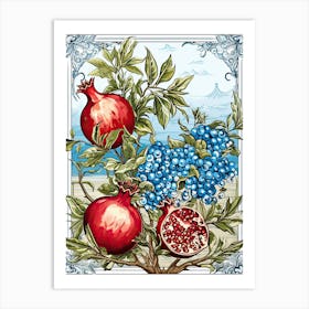 Pomegranate Illustration 1 Art Print