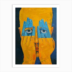 Face Of A Man 13 Art Print