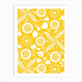 Yellow Botanical Art Print