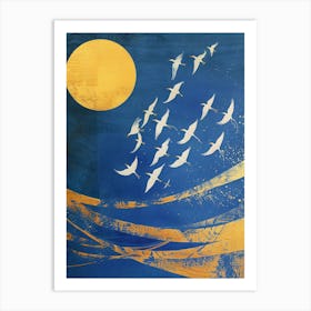 Birds In Flight 1 Art Print