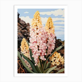Hyacinth 2 Flower Painting Art Print