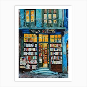 Instanbul Book Nook Bookshop 1 Art Print