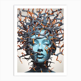 Woman'S Head Art Print