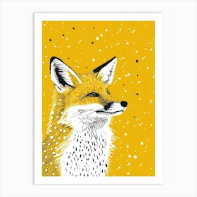Yellow Fox 1 Art Print