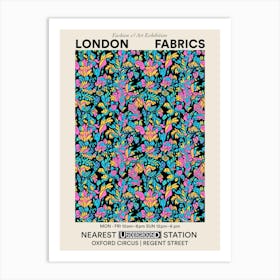 Poster Aster Amaze London Fabrics Floral Pattern 6 Art Print