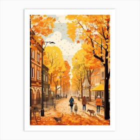 Berlin In Autumn Fall Travel Art 1 Art Print