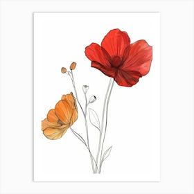 Poppies 27 Art Print