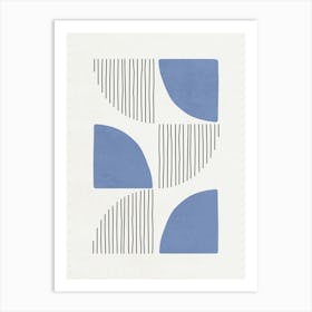 Abstract Blue Art Print