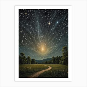 Starry Night Sky Art Print