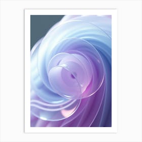 Swirling Purple And Blue Art Print