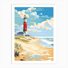 Lighthouse On The Beach 2 Art Print