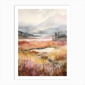 Autumn Forest Landscape Dovre National Park Norway 2 Art Print