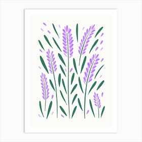 Lavender Flowers Art Print