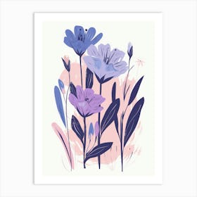 Watercolor Flowers 33 Art Print