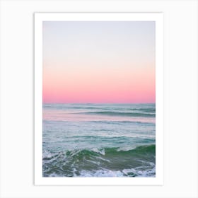 Broadstairs Beach, Kent Pink Photography 1 Art Print