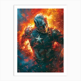 Captain America 27 Art Print