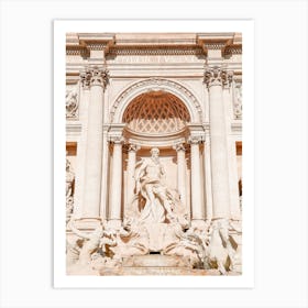 Trevi Fountain Statue Art Print