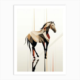 Horse Minimalist Abstract 4 Art Print