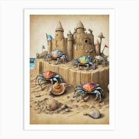 Sand Castle 1 Art Print